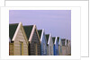 Beach huts in a row, close-up by Assaf Frank